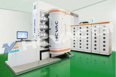 Hcvac PVD, Pecvd Beschichtungssystemmaschine mit DC, Mf, RF Magnetron Sputtering System